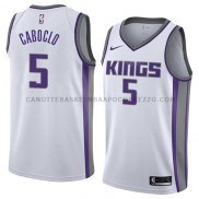 Maillot Sacramento Kings Bruno Caboclo Association 2018 Blanc