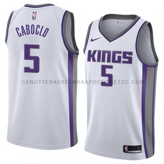 Maillot Sacramento Kings Bruno Caboclo Association 2018 Blanc