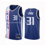 Maillot Sacramento Kings Jordan Ford NO 31 Ville 2023-24 Bleu
