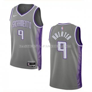 Maillot Sacramento Kings Kevin Huerter NO 9 Ville 2022-23 Gris