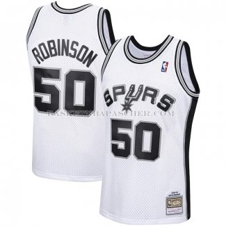 Maillot San Antonio Spurs David Robinson NO 50 Mitchell & Ness 1998-99 Blanc