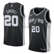 Maillot San Antonio Spurs Manu Ginobili Icon 2017-18 Noir