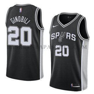Maillot San Antonio Spurs Manu Ginobili Icon 2017-18 Noir