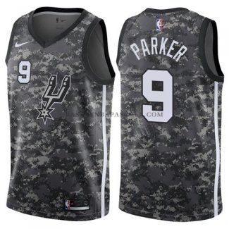 Maillot San Antonio Spurs Parker Ciudad 2017-18 Gris