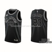 Maillot San Antonio Spurs Zach Collins NO 23 Classic 2022-23 Noir