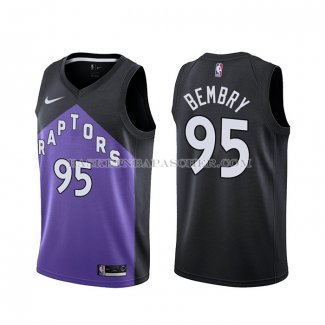 Maillot Tornto Raptors Deandre Bembry Earned 2020-21 Noir Volet