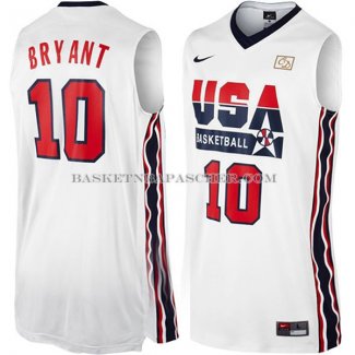 Maillot USA 1992 Bryant Blanc