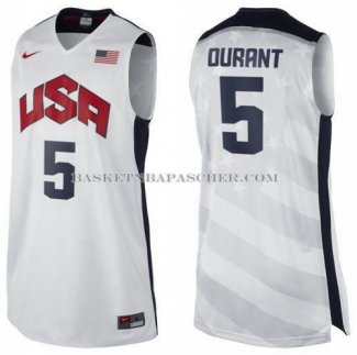 Maillot USA 2012 Durant Blanc