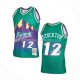 Maillot Utah Jazz John Stockton NO 12 Mitchell & Ness 1996-97 Vert