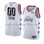 Maillot All Star 2019 Los Angeles Lakers Personnalise Blanc