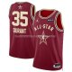 Maillot All Star 2024 Phoenix Suns Kevin Durant NO 35 Rouge