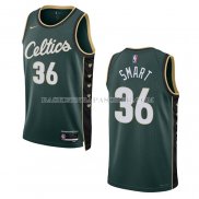 Maillot Boston Celtics Marcus Smart NO 36 Ville 2022-23 Vert