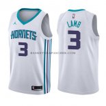 Maillot Charlotte Hornets Jeremy Lamb Association 2017-18 Blanc