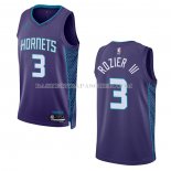 Maillot Charlotte Hornets Terry Rozier III NO 3 Statement 2022-23 Volet