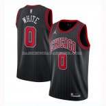 Maillot Chicago Bulls Coby White Statement 2020-21 Noir