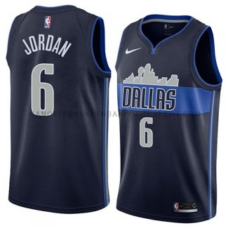 Maillot Dallas Mavericks Deandre Jordan Statement 2018 Bleu