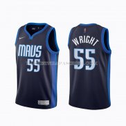 Maillot Dallas Mavericks Delon Wright Earned 2020-21 Bleu