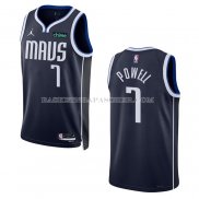 Maillot Dallas Mavericks Dwight Powell NO 7 Statement 2022-23 Bleu