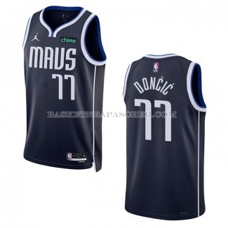 Maillot Dallas Mavericks Luka Doncic NO 77 Statement 2022-23 Bleu