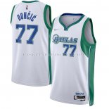 Maillot Dallas Mavericks Luka Doncic NO 77 Ville 2021-22 Blanc