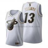Maillot Golden Edition Miami Heat Bam Adebayo Blanc