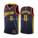 Maillot Golden State Warriors Klay Thompson NO 11 Ville 2020-21 Noir