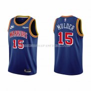 Maillot Golden State Warriors Mychal Mulder NO 15 75th Anniversary Bleu