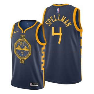 Maillot Golden State Warriors Omari Spellman Ville Bleu