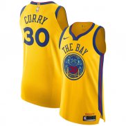 Maillot Golden State Warriors Stephen Curry 2017-18 Jaune