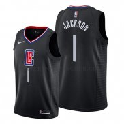 Maillot Los Angeles Clippers Reggie Jackson Statement 2019-20 Noir
