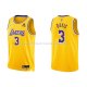 Maillot Los Angeles Lakers Anthony Davis NO 3 75th Anniversary 2021-22 Jaune