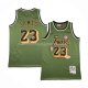 Maillot Los Angeles Lakers LeBron James NO 23 Mitchell & Ness 2018-19 Vert