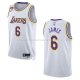 Maillot Los Angeles Lakers LeBron James NO 6 Association 2022-23 Blanc