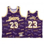 Maillot Los Angeles Lakers Lebron James Hardwood Classics Tear Up Pack Volet