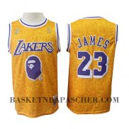 Maillot Los Angeles Lakers Lebron James Mitchell & Ness Jaune