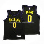 Maillot Los Angeles Lakers Nick Young NO 0 Ville 2019-20 Noir Maillot Los Angeles Lakers Nick Young NO 0 Ville 2019-20 Noir