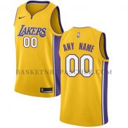 Maillot Los Angeles Lakers Personnalise 2017-18 Jaune