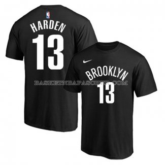 Maillot Manche Courte Brooklyn Nets James Harden Noir