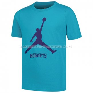 Maillot Manche Courte Charlotte Hornets Essential Jumpman Vert