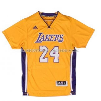 Maillot Manche Courte Los Angeles Lakers Bryant Jaune