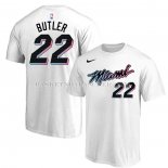 Maillot Manche Courte Miami Heat Jimmy Butler Ville 2020-21 Blanc