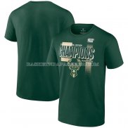 Maillot Manche Courte Milwaukee Bucks 2024 Central Division Champions Vert
