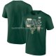 Maillot Manche Courte Milwaukee Bucks 2024 Central Division Champions Vert