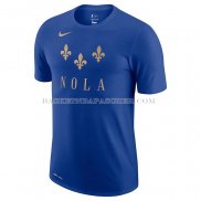 Maillot Manche Courte New Orleans Pelicans Ville 2020-21 Bleu