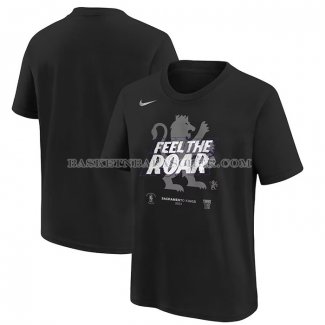 Maillot Manche Courte Sacramento Kings 2023 NBA Playoffs Mantra Noir