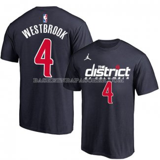 Maillot Manche Courte Washington Wizards Russell Westbrook Statement Bleu