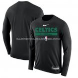 Maillot Manches Longues Boston Celtics Practice Performance 2022-23 Noir