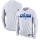 Maillot Manches Longues Golden State Warriors Practice Performance 2022-23 Blanc