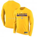 Maillot Manches Longues Los Angeles Lakers Practice Performance 2022-23 Jaune