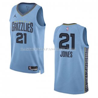 Maillot Memphis Grizzlies Tyus Jones NO 21 Statement 2022-23 Bleu
